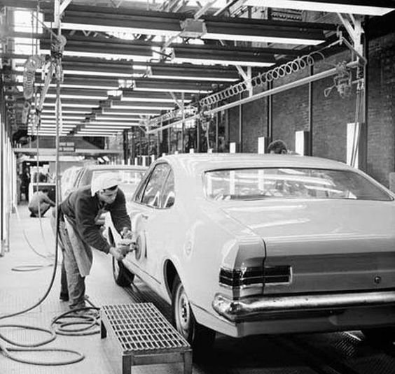 1968 Holden HK Monaro on the Production Line